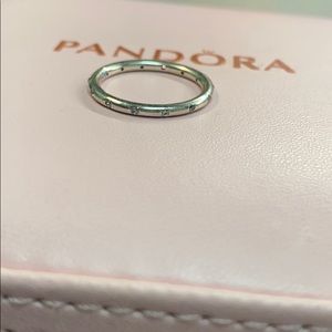 Simple Sparkling Band Ring